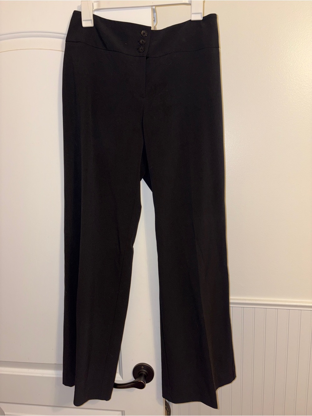 Style & Co. Black Wide-Leg Work Trousers